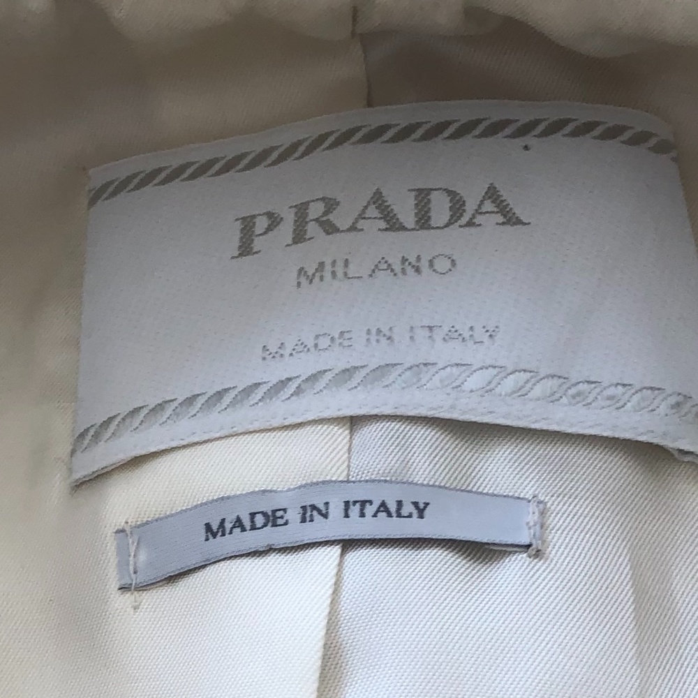 PRADA Single Breasted Wool Coat Size 44 - Picture 7 of 14